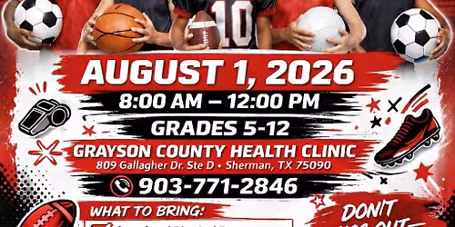 Free Sports Physicals