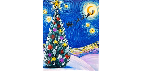 Van Gogh's Starry Christmas Eve - Paint and Sip in Cincinnati | Classpop!\u2122