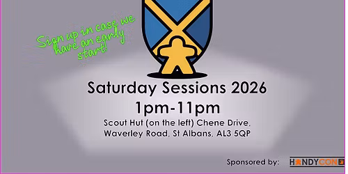 Saturday 24 January - All day games - first of the year!
