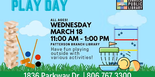 Play Day at Patterson Branch Library