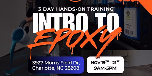 Intro to Epoxy (3-Day Hands-on Training)