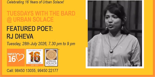 Tuesdays with the Bard @ Urban Solace features RJ Dheva
