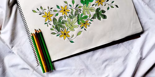Flowers with Watercolour Pencil