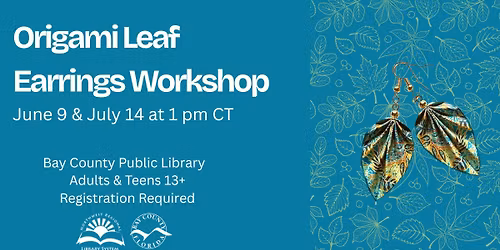 Origami Leaf Earrings Workshop (Registration Required)