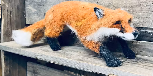 Needlefelting with Felt and Dandy - Fox \ud83e\udd8a