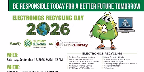 Stow Munroe Falls Electronics Recycling Day 2026