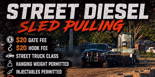 Street diesel truck pull
