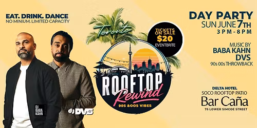 Roof Top Rewind Day Party 90s and 00s