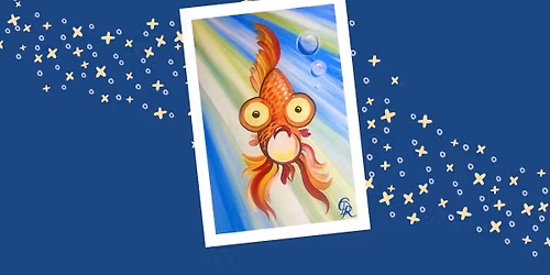 Grown Up Paint Along - Goldfish