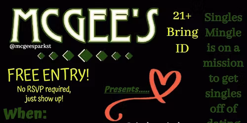 Singles Mingle @ McGees in Alameda