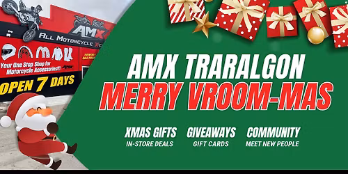 AMX Traralgon Merry Vroom-Mas | 20th Dec From 10:00am