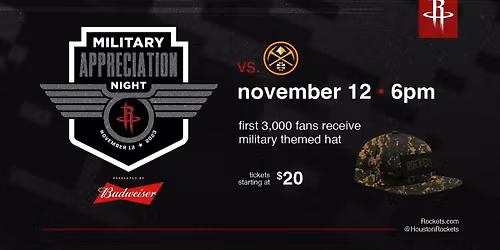 Houston Rockets at Denver Nuggets at Ball Arena