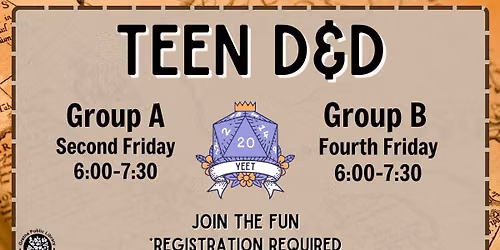 Teen D&D (Group B) [grades 6-12]