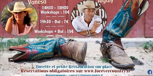 Bal - Workshops avec Vanesa et Algaly - Forever Country