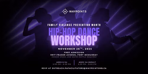 Family Violence Prevention Month: Hip Hop Dance Workshop