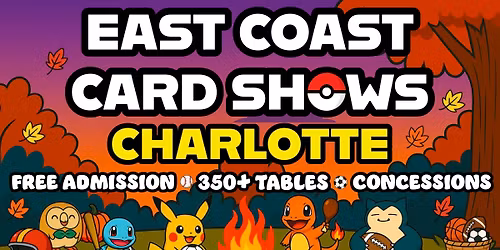 FREE Pok\u00e9mon & Sports Card Collectibles Show \u2013 Charlotte, NC \u2013 November 15th, 2025