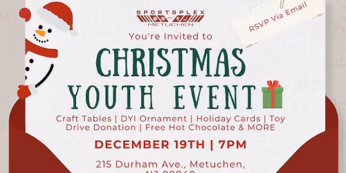 Sportsplex at Metuchen Holiday Craft Night