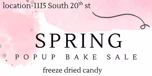 spring pop up bake sale
