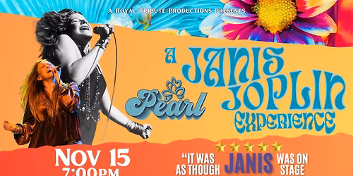 Pearl: A JANIS JOPLIN Experience ~ Sarnia Library Theatre