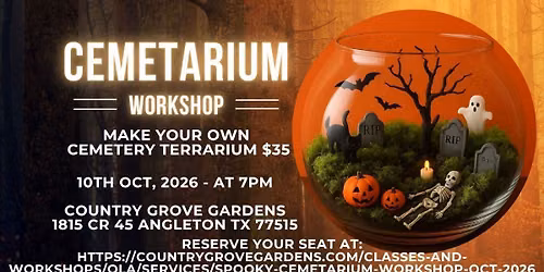 Spooky Cemeterium Workshop 2026