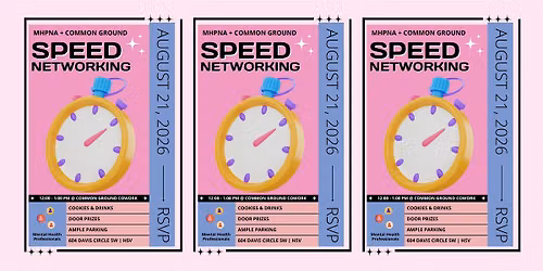 Speed Networking for Therapists
