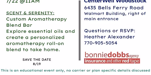 MEDICARE & SELF-CARE | AROMATHERAPY BLEND BAR
