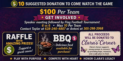Flag Football Tournament Fundraiser!