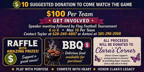 Flag Football Tournament Fundraiser!
