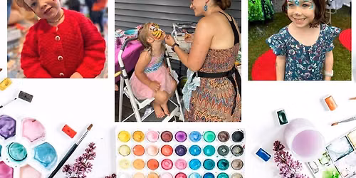 Pre-parade Face Painting and Balloons for Greenfield PRIDE