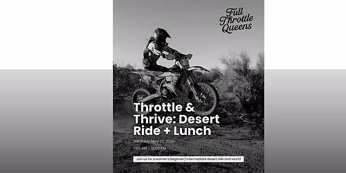 Throttle & Thrive: Desert Ride + Brunch