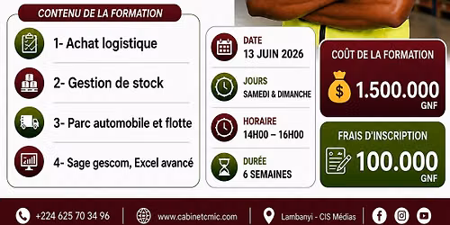 Formation professionnelle en Management Logistique (Supply Chain Management)