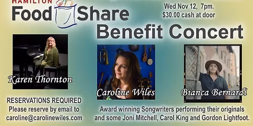 Hamilton Foodshare Benefit Concert