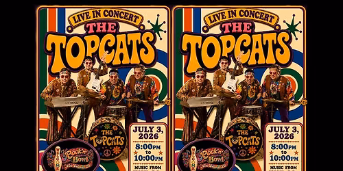 The Topcats to do All 60s Show at Rock'n' Bowl