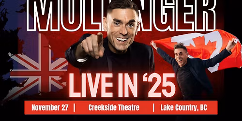 James Mullinger Live in \u201925 at the Creekside Theatre \u2013 Lake Country, BC