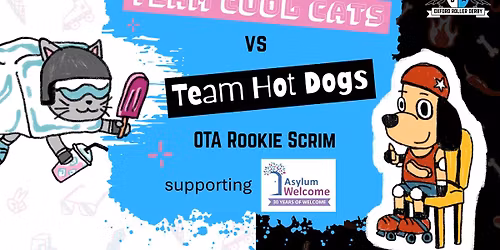 OTA Roller Derby Rookie Scrim - Team Cool Cats vs Team Hot Dogs