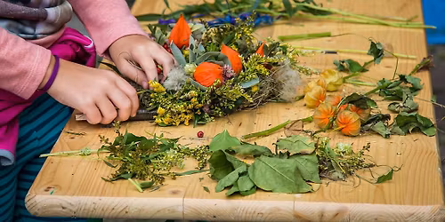 Autumn wreath making