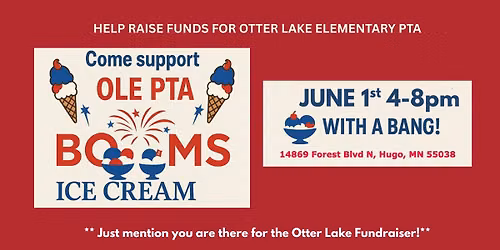 Booms Ice Cream Fundraiser