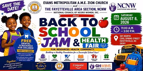 2026 Back to School Summer Jam & Health Fair