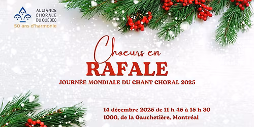 Choeurs en rafale - Journ\u00e9e mondiale du chant choral