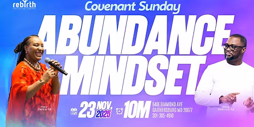 Convenant Sunday Abundance Mindset