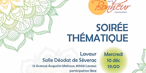 Soir\u00e9e th\u00e9matique "Un cycle en Harmonie"