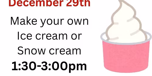 DIY Ice Cream or Snow Cream