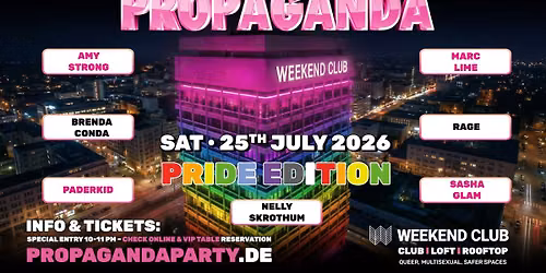 PROPAGANDA \u2022 PRIDE EDITION