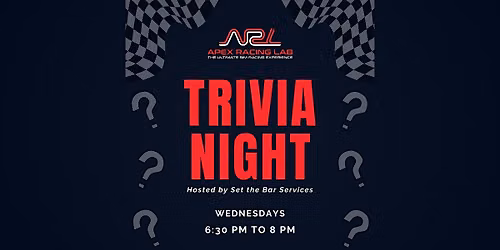 Wednesday Trivia Night at Apex Racing Lab (Cary, NC)