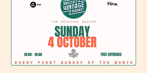 Brussels Vintage Market - 4 OCTOBER - MARCH\u00c9 HALLES SAINT GERY