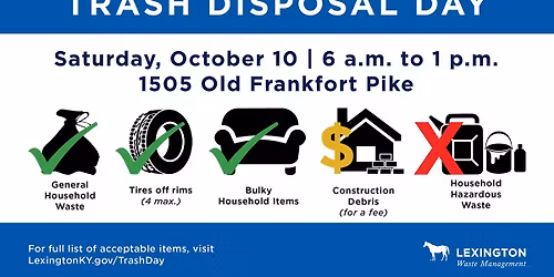 Free Trash Disposal Day