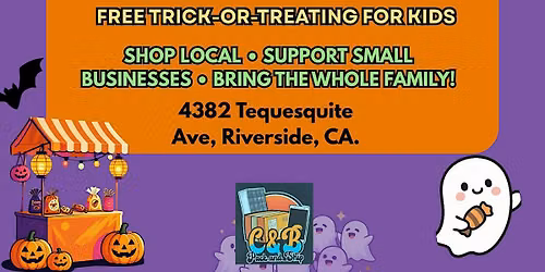 Halloween Night Market with vendors, music and free trick or treating.