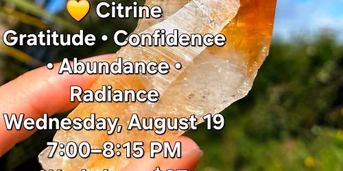 \ud83c\udf3b August Crystal Cave: Harvest Your Light \ud83d\udc9b CITRINE CHEVRONS
