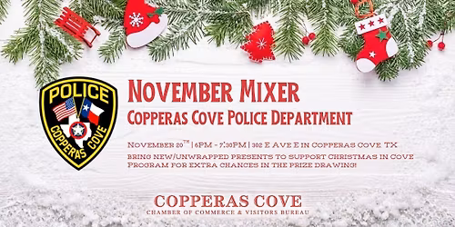 November Chamber Mixer: Copperas Cove Police Department