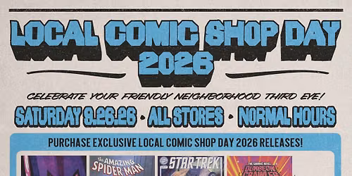 SAT 9\/26\/26: Local Comic Shop Day 2026